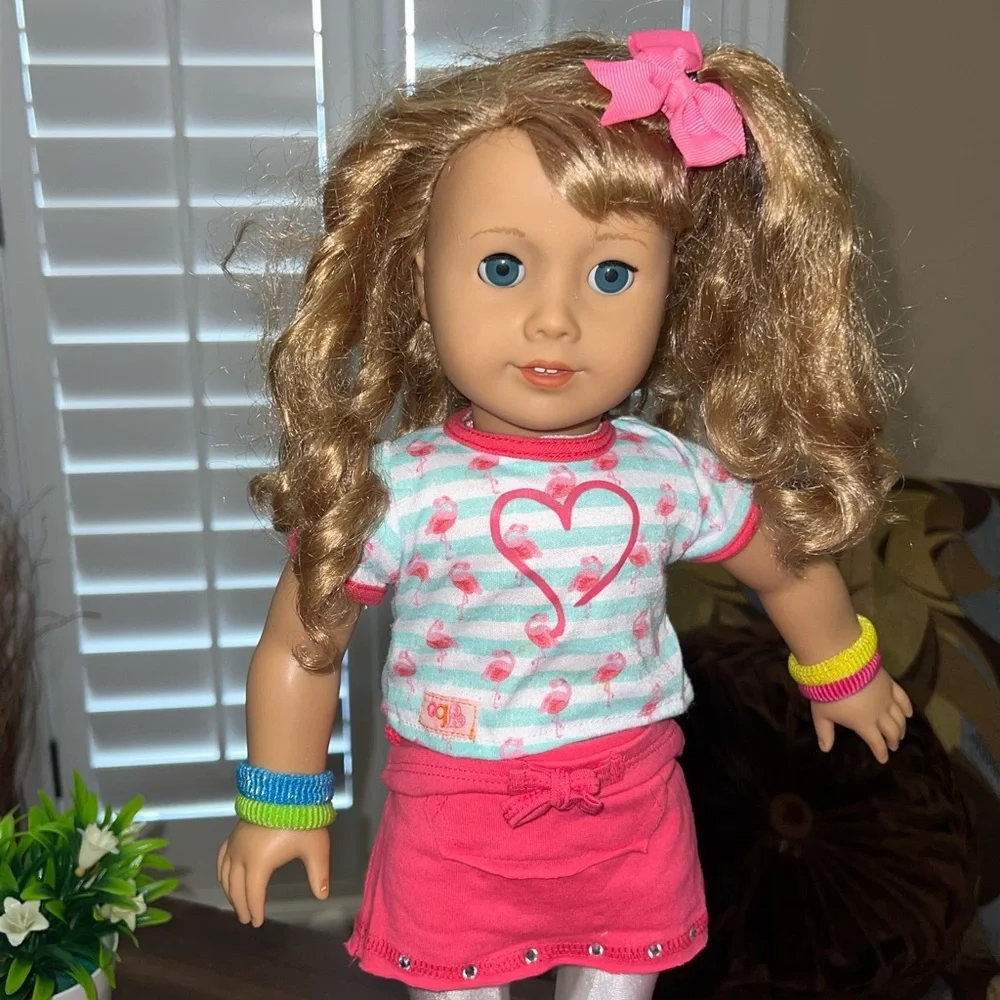 American Girl Courtney Doll 80s, Messy Hair - Picture 3 of 16
